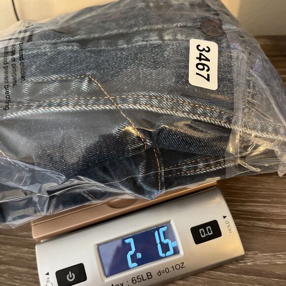 Levis Denim Trucker Jacket Mens Small Light Wash Blue Stretch S40116 - Picture 16 of 16